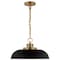 Nuvo Colony 1-Light Small Pendant Matte Black with Burnished Brass 60/7481 - alternate 6